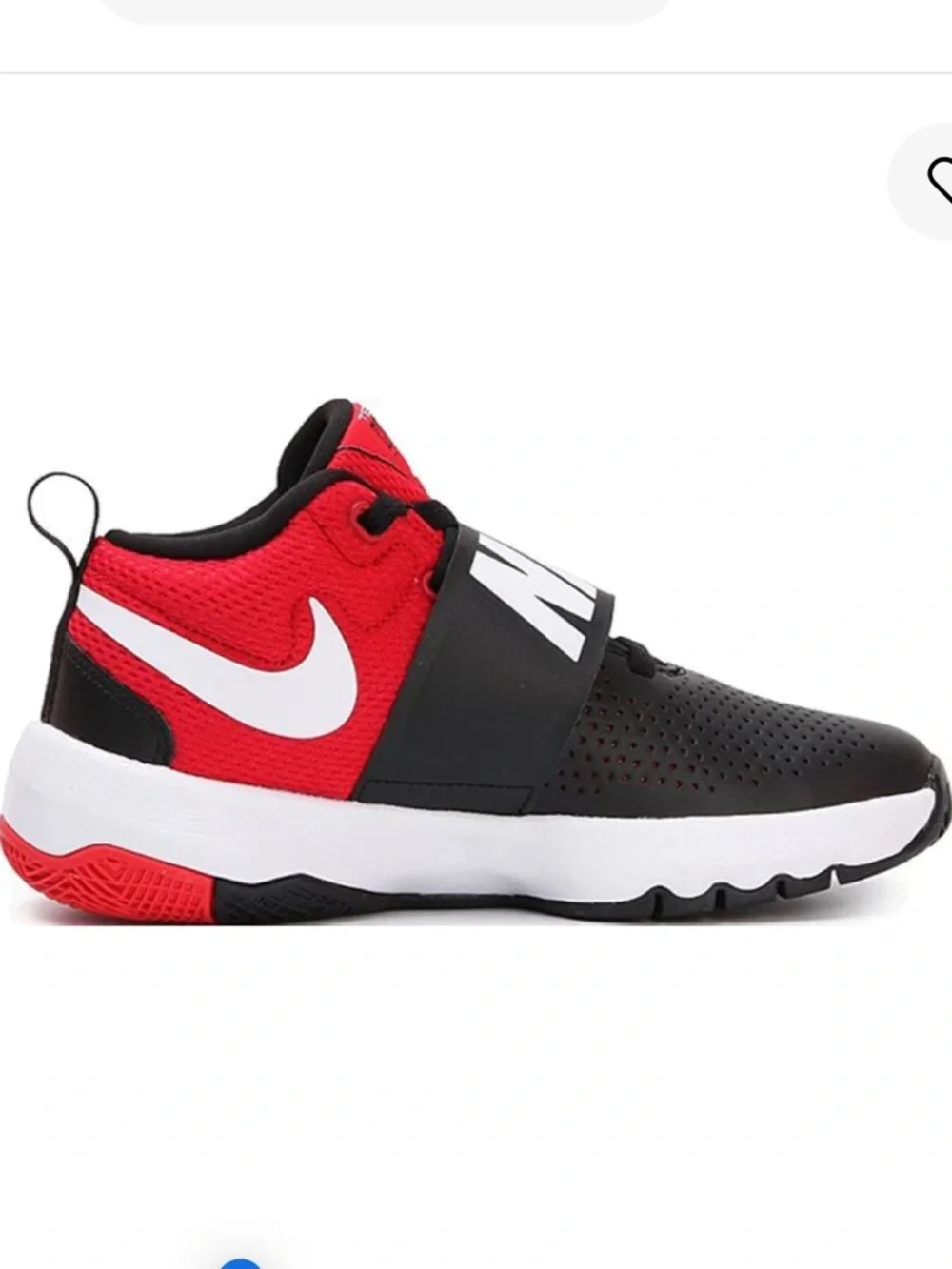Nike Team Hustle D8 'Black University Red Sz 6C